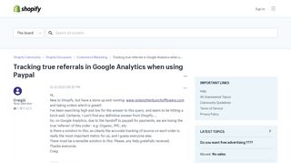 
                            3. Tracking true referrals in Google Analytics when u... - Shopify ...