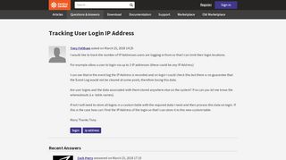 
                            8. Tracking User Login IP Address - Kentico DevNet