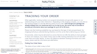 
                            1. Tracking Your Order - Nautica