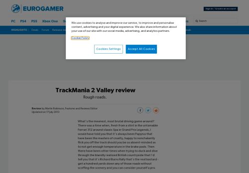 
                            13. TrackMania 2 Valley review • Eurogamer.net