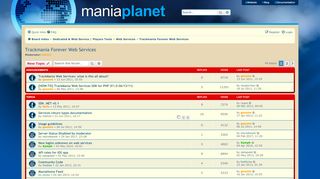 
                            4. Trackmania Forever Web Services - Maniaplanet Forum