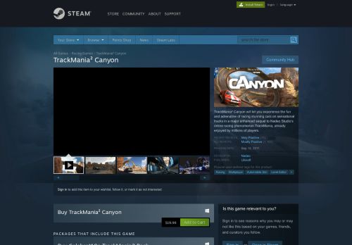
                            8. TrackMania² Canyon on Steam
