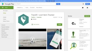 
                            5. TrackR - Lost Item Tracker - Apps on Google Play