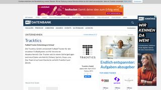 
                            10. Tracktics - Unternehmensprofil | Gründerszene