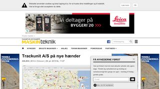 
                            8. Trackunit A/S på nye hænder | Maskinteknik