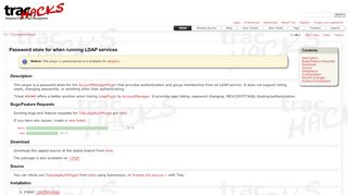 
                            1. TracLdapAuthPlugin – Trac Hacks - Plugins Macros etc.