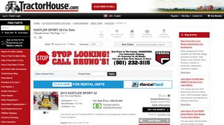 
                            7. TractorHouse.com | HUSTLER SPORT 42 For Sale - 1 Listings ...