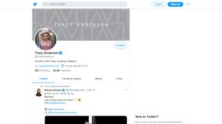 
                            9. Tracy Anderson (@TracyAnderson) | Twitter
