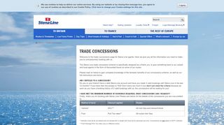 
                            6. Trade Concessions | Agent | Stena Line