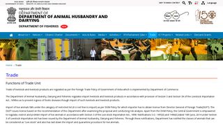 
                            3. Trade | Department of Animal Husbandry, Dairying & Fisheries