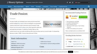 
                            2. • Trade Fusion Review - Reviewed by a Professional Trader •