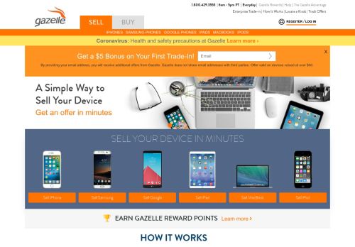 
                            8. Trade-in Cell Phones and Electronics for Cash | Gazelle