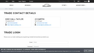 
                            5. Trade login | Edmund Hillary Brands Limited