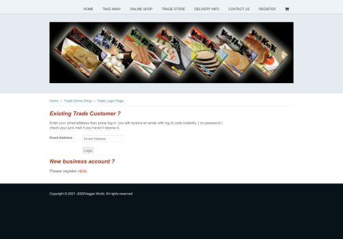 
                            12. Trade Login Page - Veggie World - Vegetarian and Vegan ...