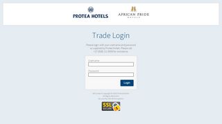 
                            5. Trade Login - Protea Hotels Online Bookings