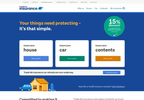 
                            2. Trade Me Insurance - online insurance quotes NZ