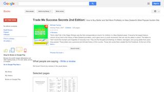 
                            10. Trade Me Success Secrets 2nd Edition: How to Buy Better and Sell ...