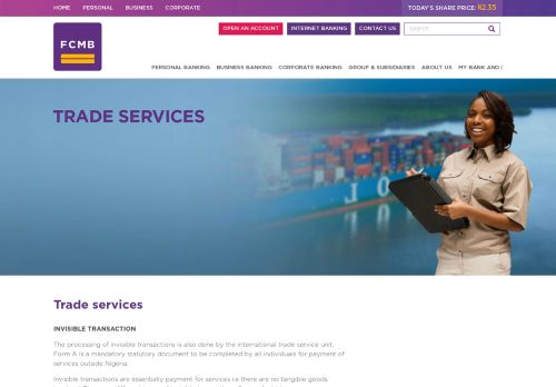 
                            7. Trade services | FCMB