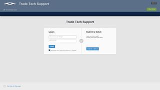 
                            4. Trade Tech Support - Helpdesk Software Login