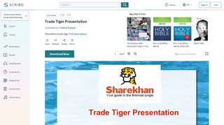 
                            6. Trade Tiger Presentation | Stocks | Computing - Scribd