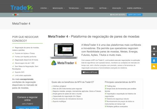 
                            9. Trade12 | Plataforma de Negociação Online MetaTrader 4