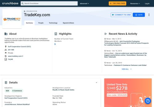 
                            4. TradeKey.com | Crunchbase