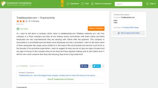 
                            11. Tradekeyindia.com — Fraud activity