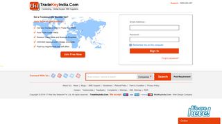 
                            3. TradeKeyIndia.Com - Member Login Page, Member Sign in Page