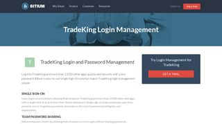 
                            9. TradeKing Login Management - Team Password Manager - Bitium