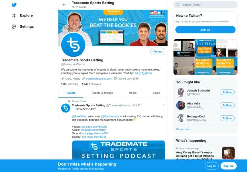 
                            7. Trademate Sports (@TrademateSports) | Twitter