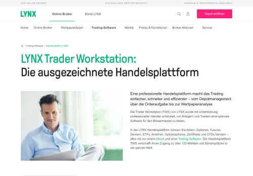 
                            11. Trader Workstation - Unsere professionelle Handelsplattform | LYNX
