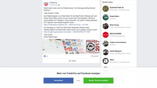 
                            12. TraderFox - NinjaTrader heute noch mit Rabatt kaufen. Am... | Facebook