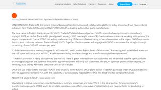 
                            9. Tradeshift Partners with VISEO, Signs SNOP to Expand Its Presence in ...