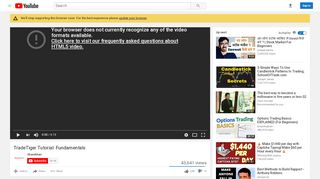 
                            3. TradeTiger Tutorial: Fundamentals - YouTube