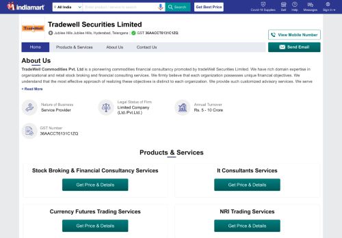 
                            5. Tradewell Securities Limited - Service Provider of Stock Broking ...