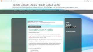 
                            6. Trading berkomisen Al Haddad | Tamar Cocoa: Stokis ...