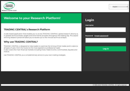 
                            2. TRADING CENTRAL's Research Platform