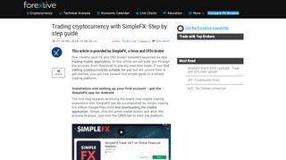 
                            6. Trading cryptocurrency with SimpleFX: Step by step guide - ...