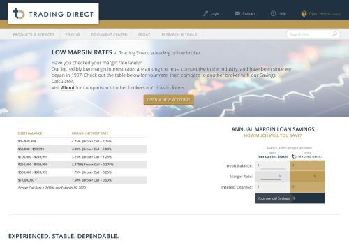 
                            2. Trading Direct - Online stock broker with extremely low margin rates.