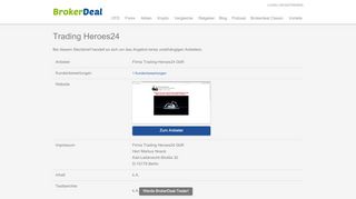 
                            6. Trading Heroes24 - Online Videokurs - BrokerDeal