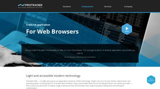 
                            6. Trading Platform for Web Browsers — Protrader