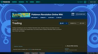 
                            5. Trading | Pokémon Revolution Online Wiki | FANDOM powered by Wikia