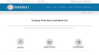 
                            3. Trading – Shree Bahubali