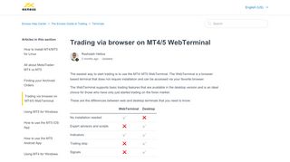 
                            2. Trading via browser on MT4/5 WebTerminal – Exness