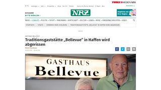 
                            8. Traditionsgaststätte „Bellevue“ in Haffen wird abgerissen | nrz.de ...