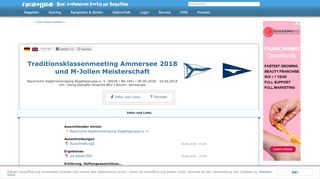 
                            5. Traditionsklassenmeeting Ammersee 2018 und M-Jollen Meisterschaft ...