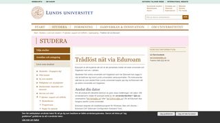 
                            3. Trådlöst nät på universitetet | Lunds universitet