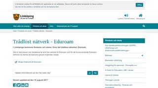 
                            7. Trådlöst nätverk - Eduroam - linkoping.se