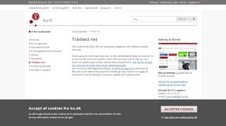 
                            1. Trådløst net - KU-IT - Københavns Universitet