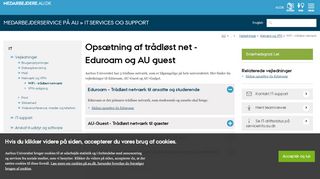 
                            2. Trådløst netværk - Medarbejdere - Aarhus Universitet